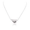 Image 3 : 14KT White Gold 2.56ctw Diamond Pendant With Chain