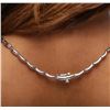 Image 6 : 14KT White Gold 1.03ctw Diamond Necklace