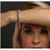Image 6 : 14KT White Gold 30.68ctw Tanzanite Bracelet