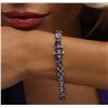 Image 7 : 14KT White Gold 30.68ctw Tanzanite Bracelet