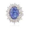 Image 3 : 14KT White Gold 9.20ct Tanzanite and Diamond Ring