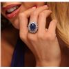 Image 5 : 14KT White Gold 9.20ct Tanzanite and Diamond Ring