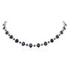 Image 3 : 14KT White Gold 60.09ctw Sapphire and Diamond Necklace