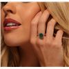 Image 2 : 14KT Rose Gold 2.03ct Emerald and Diamond Ring