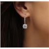 Image 1 : 14KT White Gold 1.03ctw Diamond Earrings