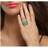 Image 5 : 14KT White Gold 11.78ct Emerald and Diamond Ring