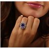 Image 5 : 14KT White Gold 5.61ct Tanzanite and Diamond Ring