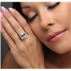 Image 1 : 14KT Yellow Gold 4.99ct Aquamarine and Diamond Ring