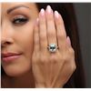 Image 5 : 14KT Yellow Gold 4.99ct Aquamarine and Diamond Ring