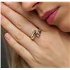 Image 2 : 10KT Yellow Gold 0.15ctw Diamond Ring