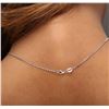 Image 6 : 14KT White Gold 0.91ctw Diamond Pendant With Chain
