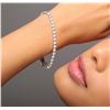 Image 1 : 14KT White Gold 8.47ctw Diamond Tennis  Bracelet