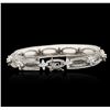 Image 4 : 14KT White Gold 3.09ctw Diamond Bracelet
