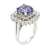 Image 7 : 14KT White Gold 3.11ct Tanzanite and Diamond Ring