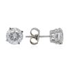 Image 4 : 14KT White Gold 2.59ctw Diamond Stud Earrings