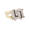Image 2 : 14KT Two-Tone Gold 0.90ctw Diamond Ring