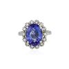 Image 3 : 14KT White Gold 5.08ct Tanzanite and Diamond Ring