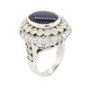 Image 7 : 14KT White Gold 7.56ct Sapphire and Diamond Ring