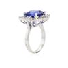 Image 6 : 14KT White Gold GIA Certified 7.53ct Tanzanite and Diamond Ring