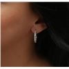 Image 2 : 14KT White Gold 1.00ctw Diamond Earrings