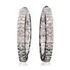 Image 3 : 14KT White Gold 1.00ctw Diamond Earrings