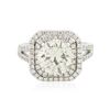 Image 1 : 14KT White Gold 3.99ctw Diamond Ring
