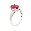 Image 6 : 14KT White Gold 2.27ct Tourmaline and Diamond Ring