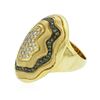 Image 4 : 18KT Yellow Gold 0.71ctw Diamond Ring