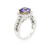 Image 6 : 14KT Two-Tone Gold 2.16ct Tanzanite and Diamond Ring
