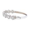 Image 4 : 14KT White Gold 2.74ctw Diamond Bangle Bracelet