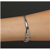 Image 7 : 14KT White Gold 2.74ctw Diamond Bangle Bracelet