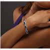 Image 2 : 14KT Two-Tone Gold 25.74ctw Tanzanite and Diamond Bracelet