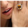 Image 6 : 14KT White Gold 11.62ct Citrine and Diamond Ring