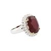 Image 2 : 14KT White Gold 13.43ct Ruby and Diamond Ring