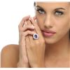 Image 5 : 14KT White Gold 4.40ct Tanzanite and Diamond Ring