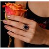 Image 2 : 14KT Rose Gold 3.68ct Amethyst & Diamond Ring