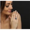 Image 3 : 14KT White Gold 5.38ct Tanzanite and Diamond Ring
