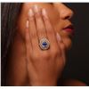 Image 3 : 14KT Yellow Gold 3.40ct Tanzanite and Diamond Ring