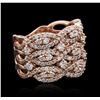 Image 4 : 14KT Rose Gold 1.22ctw Diamond Ring