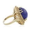 Image 5 : 14KT Yellow Gold 19.72ct Tanzanite and Diamond Ring