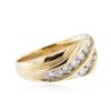 Image 4 : 14KT Yellow Gold 1.12ctw Diamond Ring