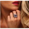 Image 5 : 14KT White Gold 3.94ct Tanzanite and Diamond Ring