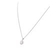 Image 7 : 14KT White Gold 0.90ctw Diamond Pendant With Chain