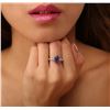Image 2 : 14KT White Gold 1.75ct Tanzanite and Diamond Ring