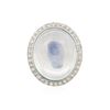 Image 3 : 18KT White Gold 21.49ct Opal, Sapphire and Diamond Ring
