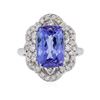 Image 1 : 14KT White Gold 5.00ct Tanzanite and Diamond Ring