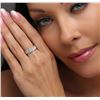 Image 2 : 14KT White Gold 0.30ctw Diamond Ring