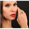Image 5 : 14KT Yellow Gold 3.22ct Emerald and Diamond Ring