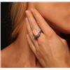 Image 4 : 14KT White Gold 8.26ct Pink Coral and Diamond Ring