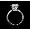 Image 7 : 14KT White Gold 3.02ct Brilliant Cut Diamond Solitaire Ring